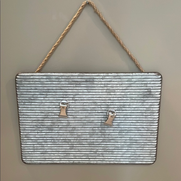 Rustic Gray Metal Wall Decor - Picture 1 of 3